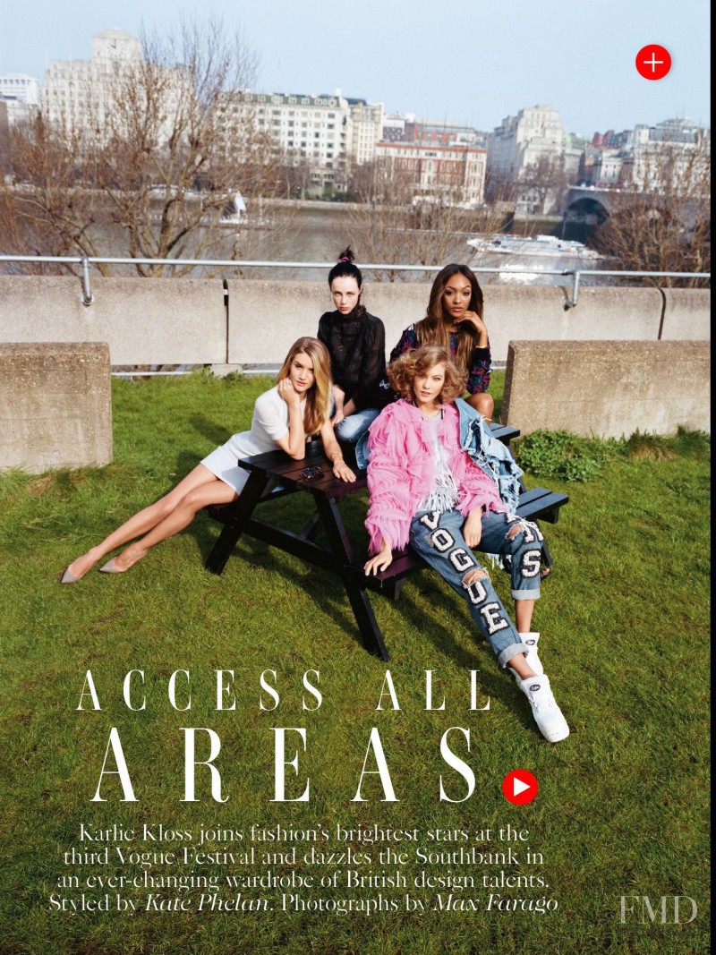 Rosie Huntington-Whiteley featured in Access All Areas, July 2014