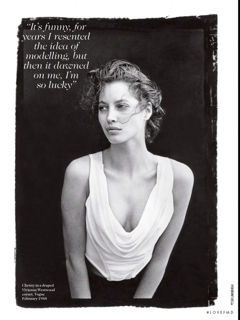 Christy Turlington featured in Super Power, July 2014