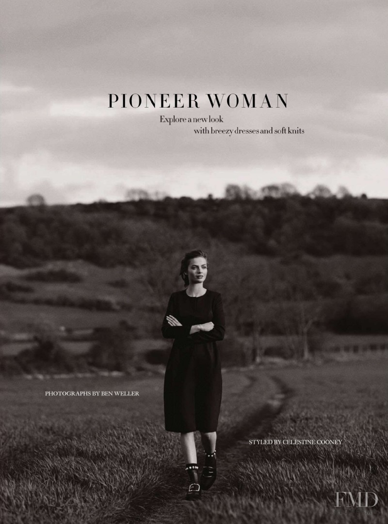 Moa Aberg featured in Pioneer Woman, July 2014