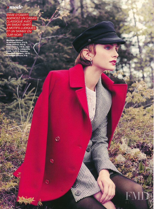 Marie-Eve Bergeron featured in Code Rouge, October 2013