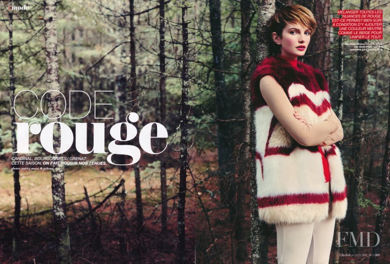 Marie-Eve Bergeron featured in Code Rouge, October 2013