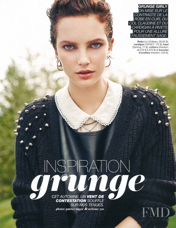 Marie-Eve Bergeron featured in Inspiration Grunge, August 2013