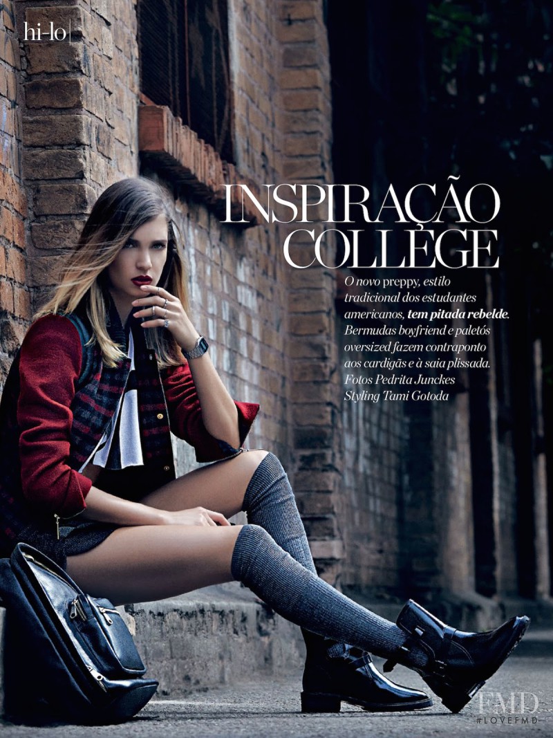 Camila Mingori featured in Inspiracao College, June 2014