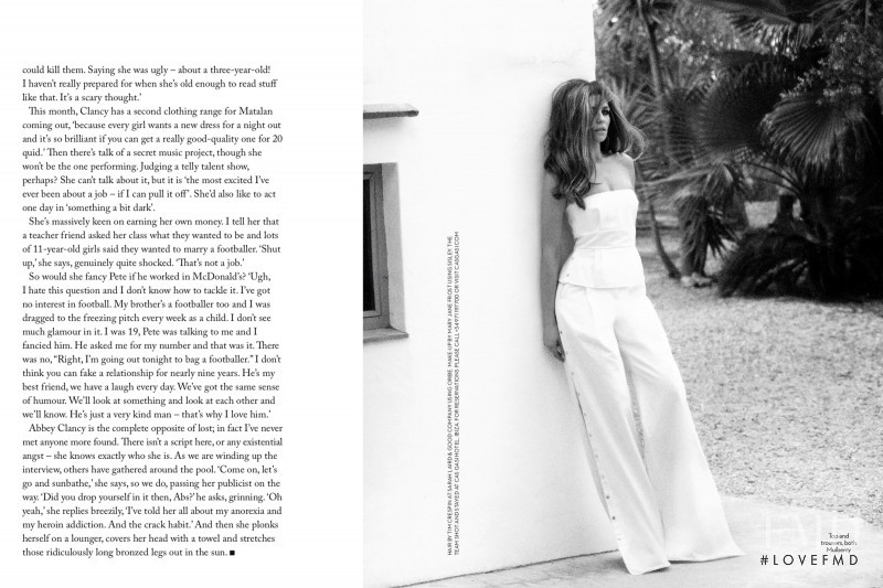 Abigail Clancy featured in Sweetheart, July 2014