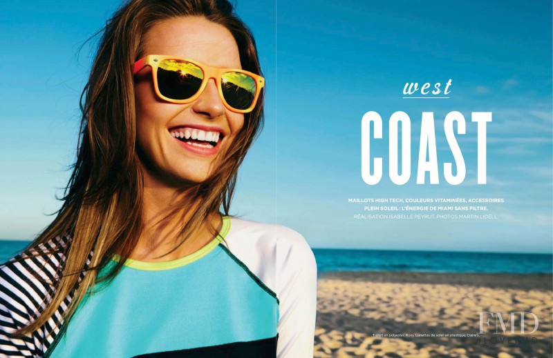 Oksana Gedroit featured in West Coast, July 2014