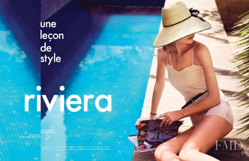 Patricia van der Vliet featured in Une Lecon De Style Riviera, June 2014