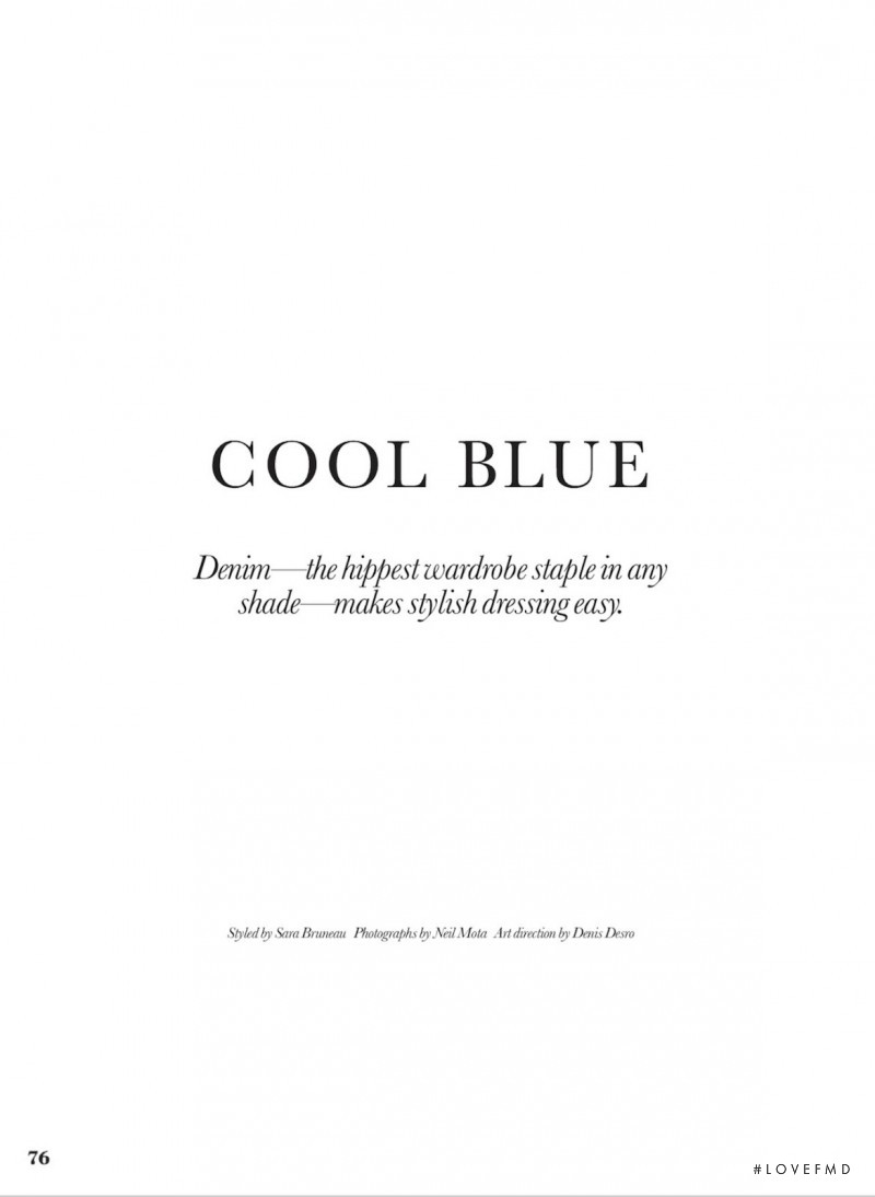 Cool Blue, July 2014
