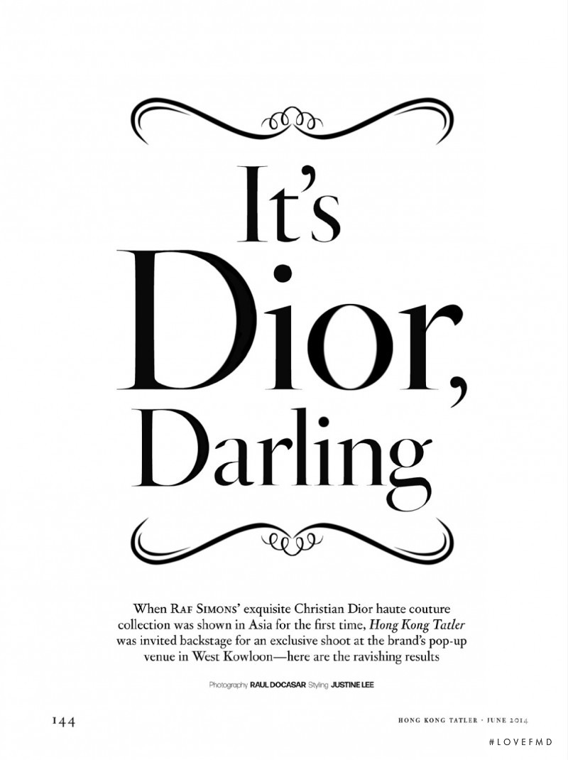 It\'s Dior, Darling, June 2014