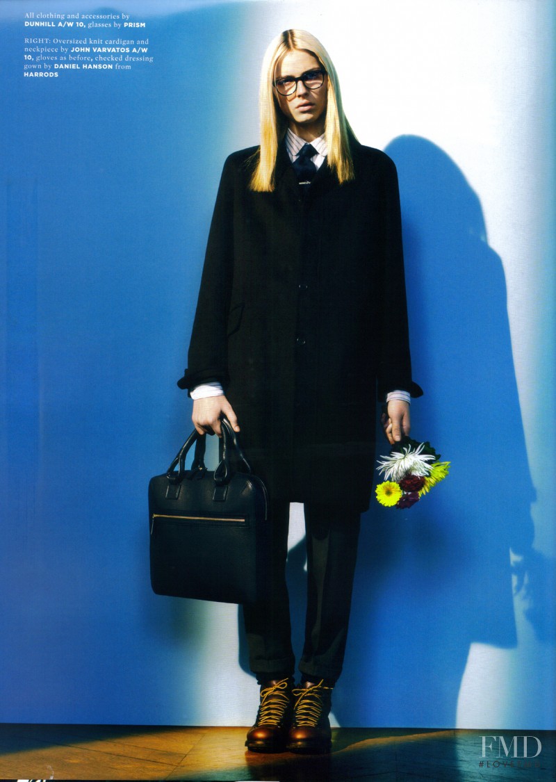 Andrej Pejic featured in Smell The Smell, April 2010