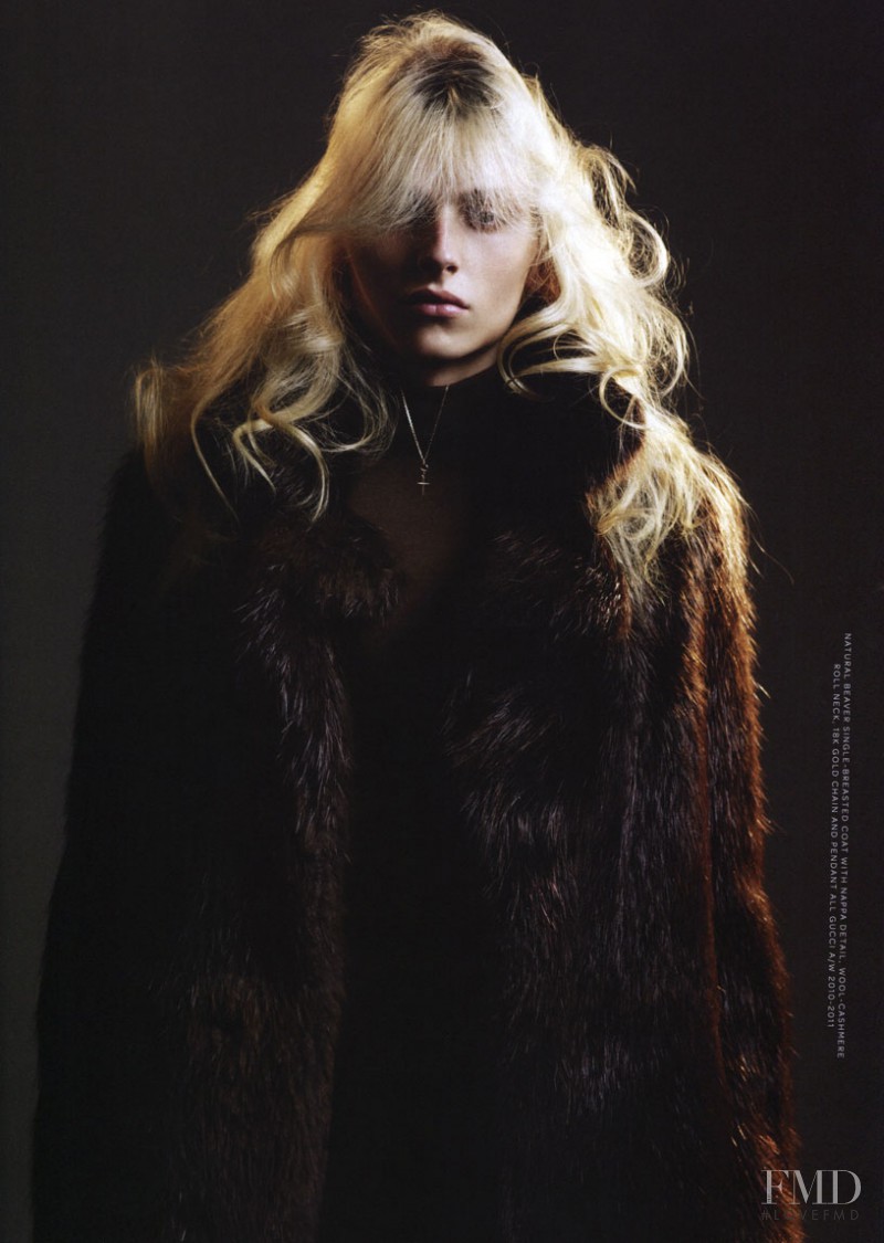 Andrej Pejic featured in The glamorous return of Frida Giannini\'s Gucci, September 2010