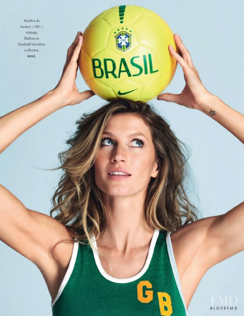 Gisele Bundchen featured in L\'amour Foot!, June 2014