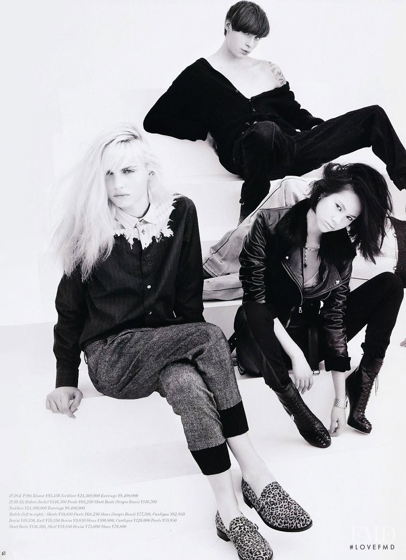 Andrej Pejic featured in Inspired by “Factory Girl”, September 2010