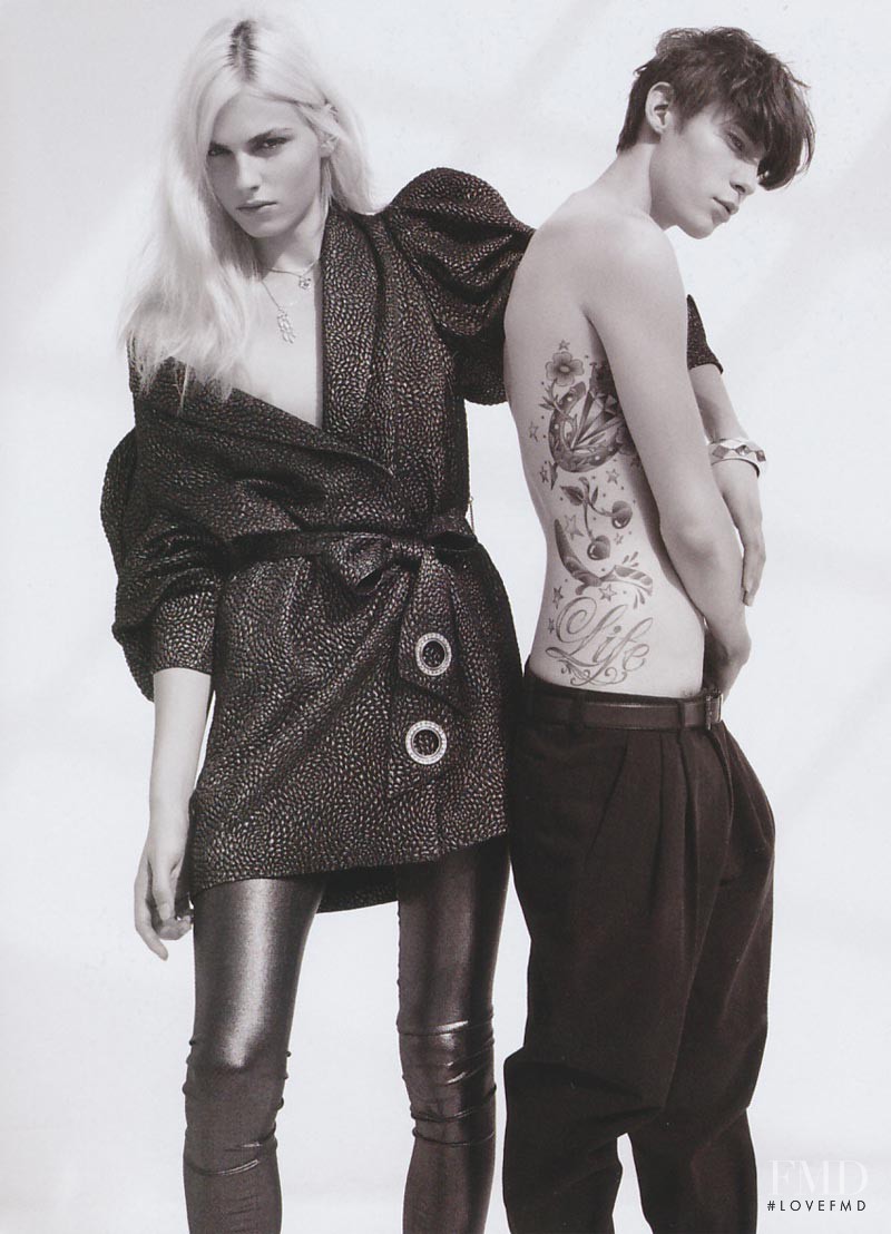 Andrej Pejic featured in Inspired by “Factory Girl”, September 2010