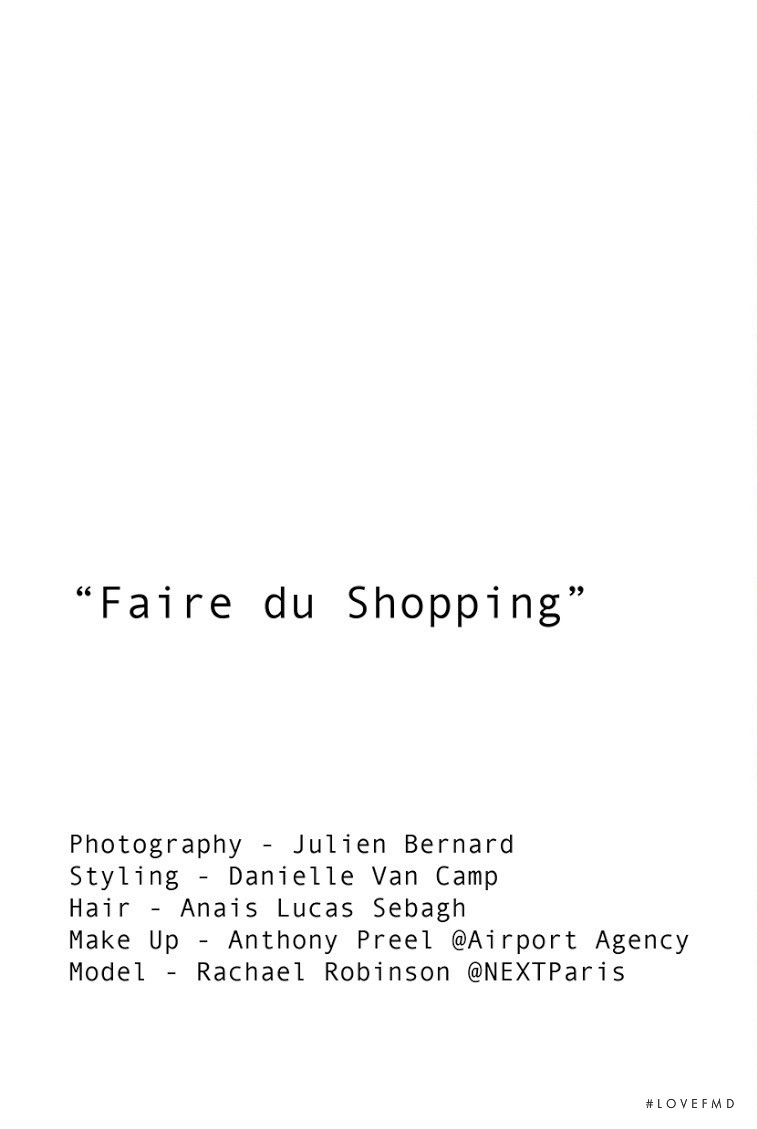 Faire Du Shopping, June 2014