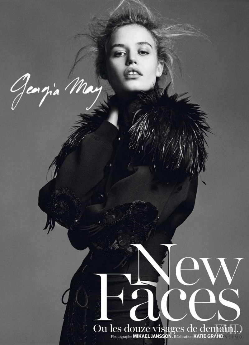 Georgia May Jagger featured in New Faces, February 2014