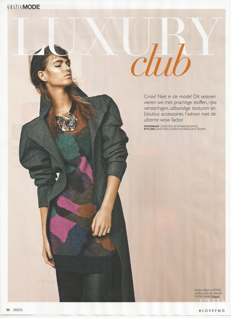 Robin Holzken featured in Luxury Club, October 2012