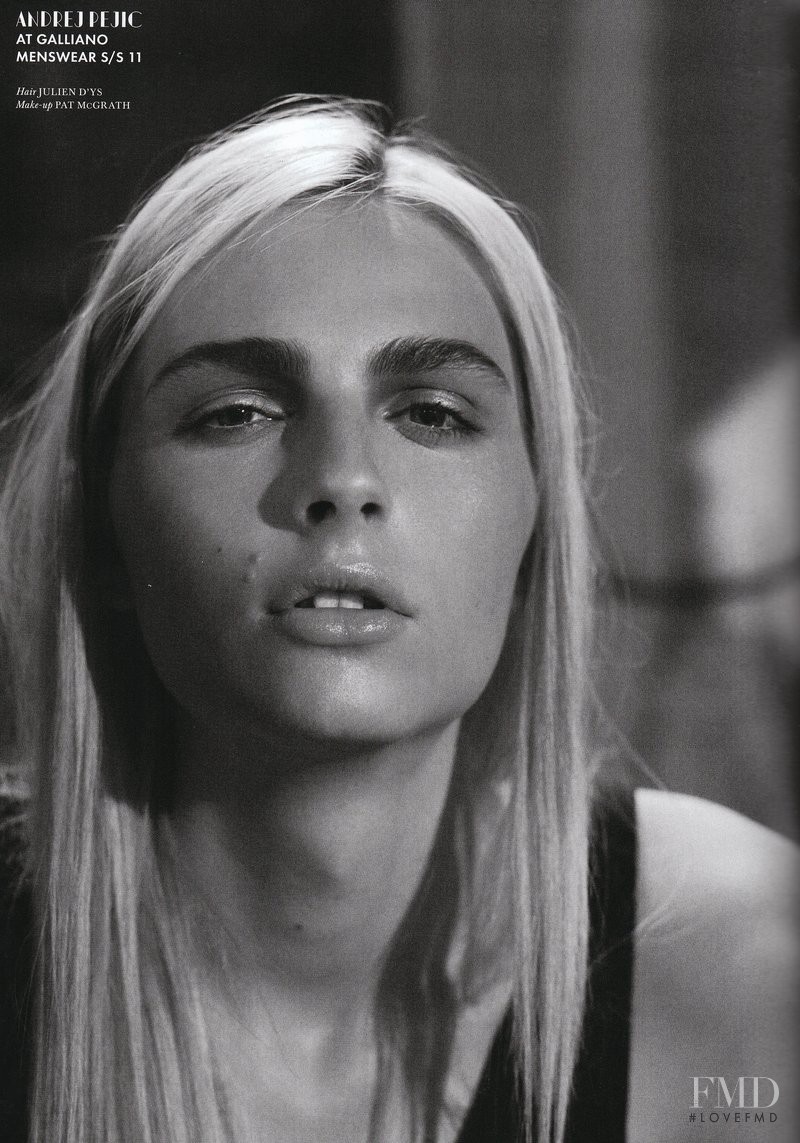 Andrej Pejic featured in Life as Theater, March 2011