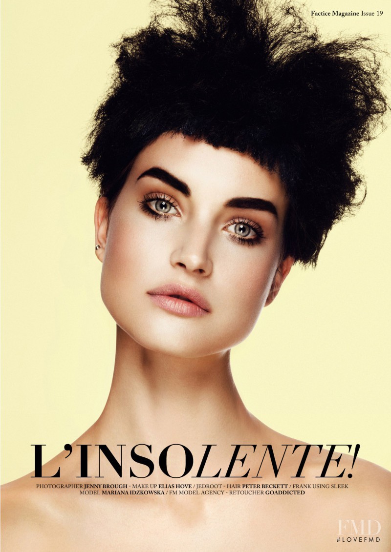 Mariana Idzkowska featured in L\'Insolente, June 2013