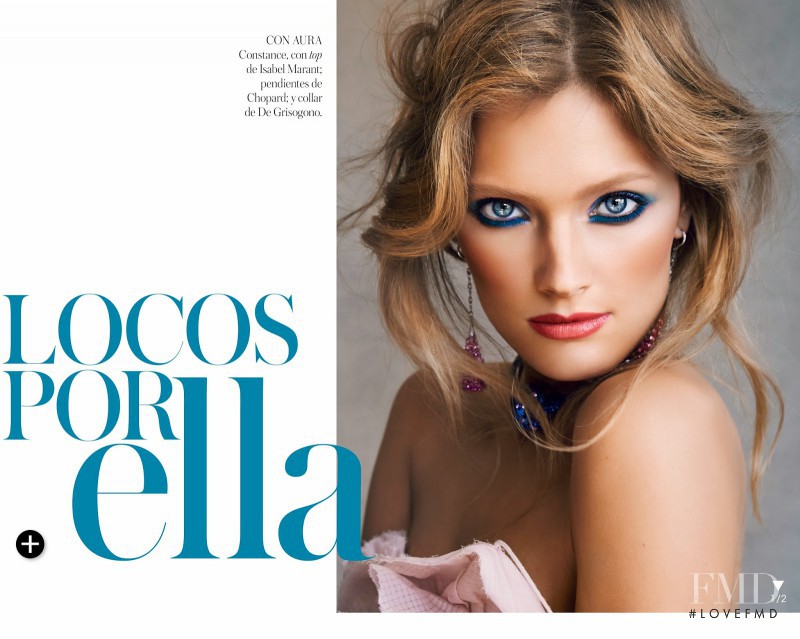 Constance Jablonski featured in Mirame A Los Ojos, July 2014