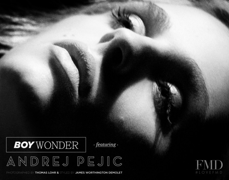 Andrej Pejic featured in Boy Wonder, March 2011