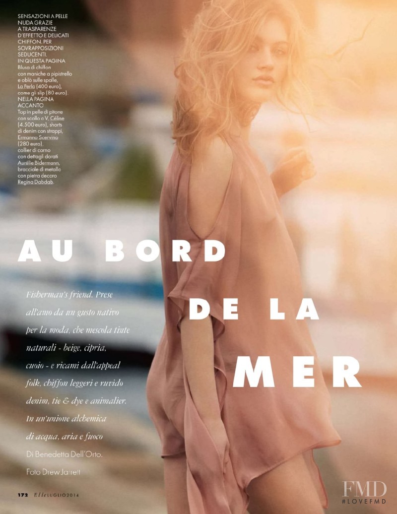 Caroline Corinth featured in Au Bord De La Mer, July 2014