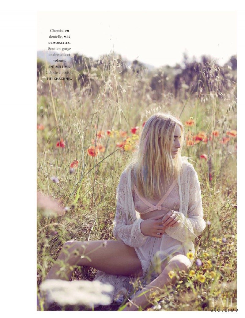 Maud Welzen featured in La dentelle revient en force, June 2014