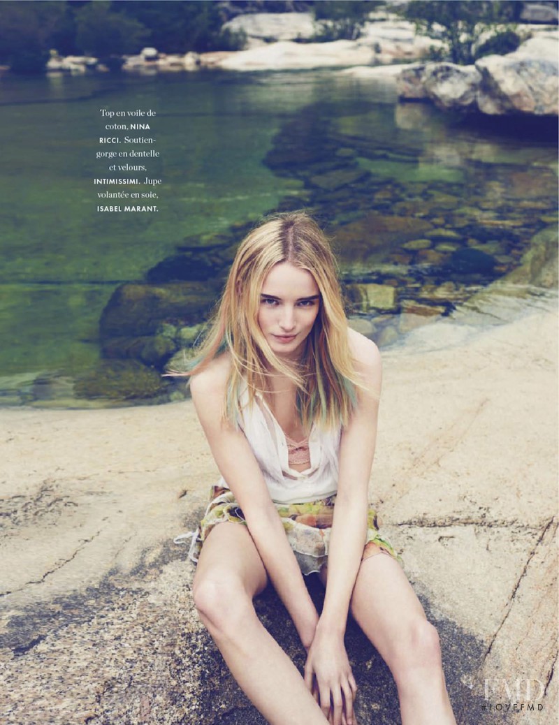 Maud Welzen featured in La dentelle revient en force, June 2014