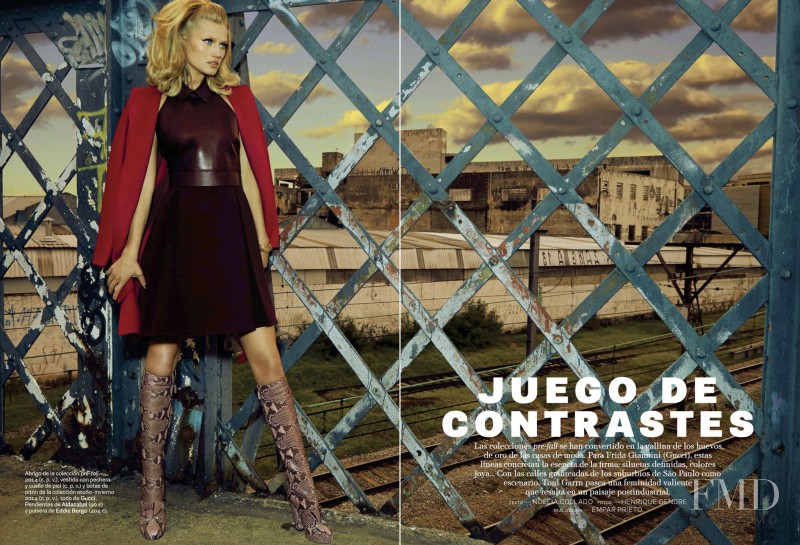 Toni Garrn featured in Juego De Contrastes, June 2014