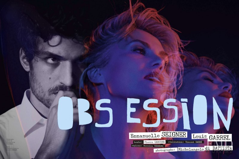 Emmanuelle Seigner featured in Obession, May 2014