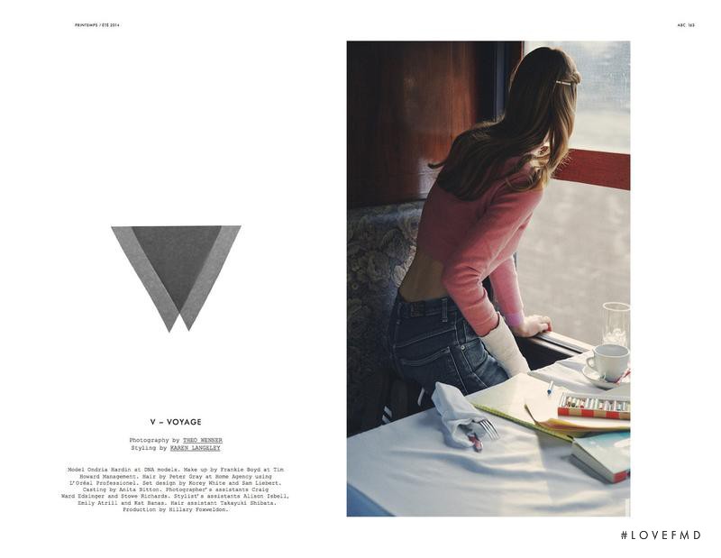 Ondria Hardin featured in V - Voyage, March 2014