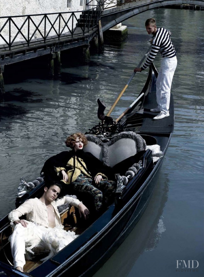 Lara Stone featured in Peggy Guggenheim\'s Venice, September 2009