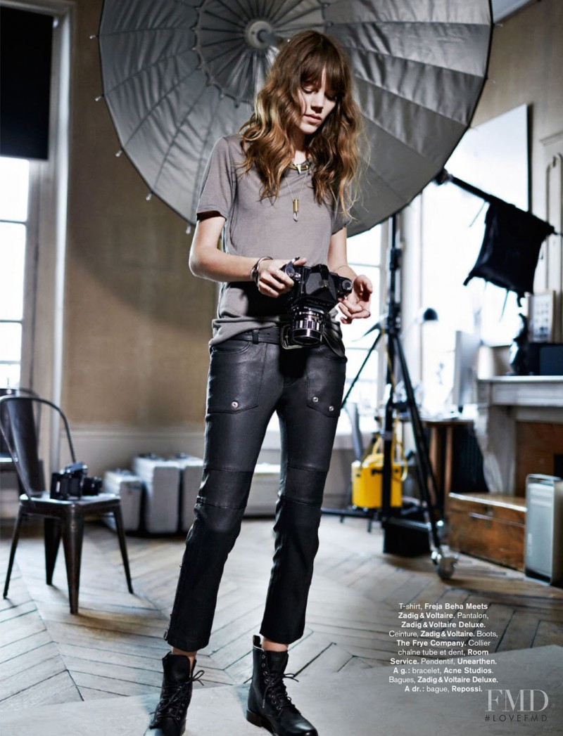 Freja Beha Erichsen featured in Rock & Folk, August 2014