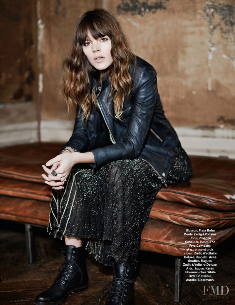 Freja Beha Erichsen featured in Rock & Folk, August 2014