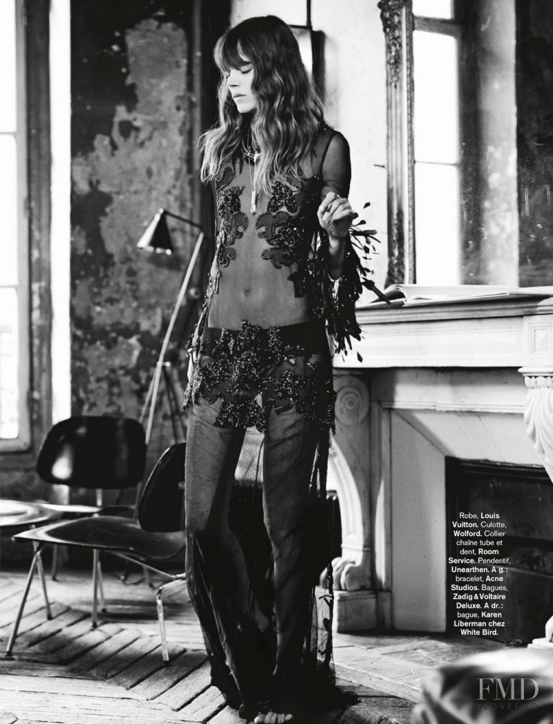 Freja Beha Erichsen featured in Rock & Folk, August 2014