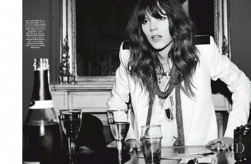 Freja Beha Erichsen featured in Rock & Folk, August 2014