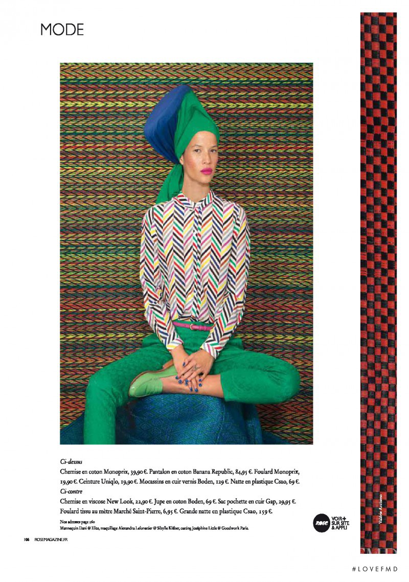 Danielle Hayes featured in Mix Monde, May 2014