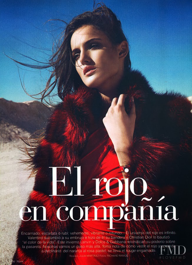 Blanca Padilla featured in El rojo en compania, January 2014