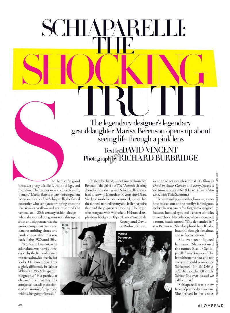 Schiaparelli: The Shocking Truth, September 2009