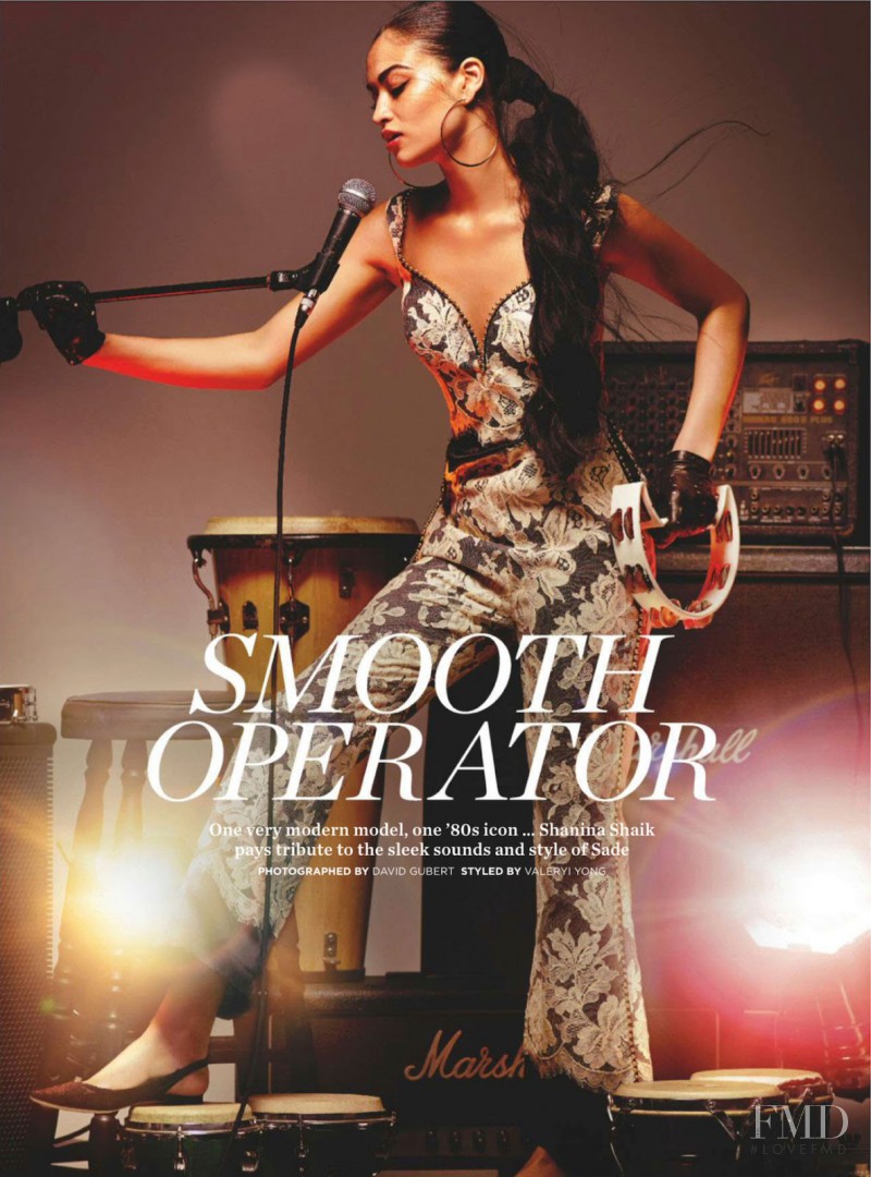 Shanina Shaik featured in Smooth Operator, August 2014