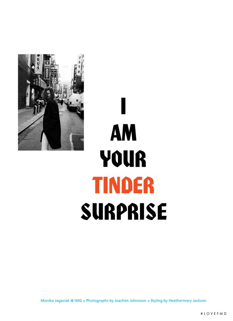 Monika Jagaciak featured in I Am Your Tinder Surprise, June 2014