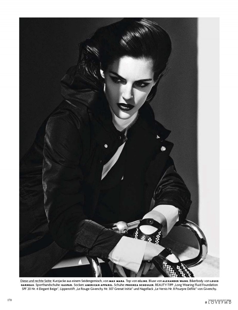 Hilary Rhoda featured in Rush Hour, August 2014