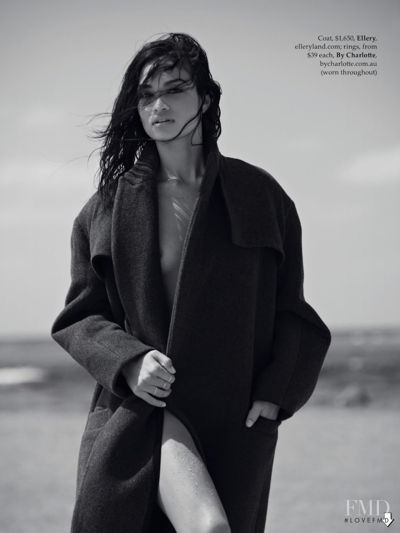 Shanina Shaik featured in Bare Necessities, July 2014