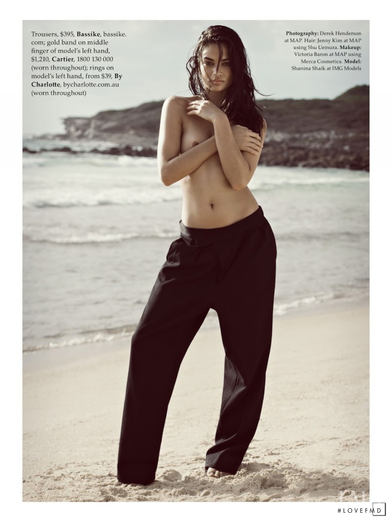 Shanina Shaik featured in Bare Necessities, July 2014