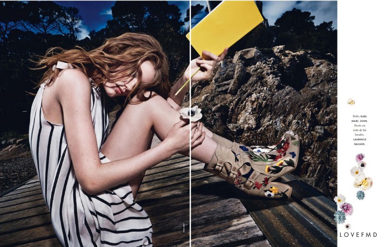 Hollie May Saker featured in Comme Une Fleur, July 2014