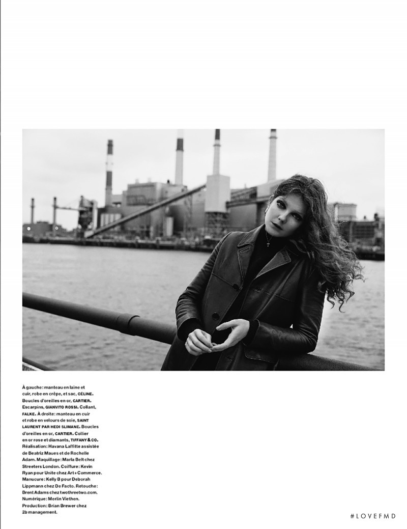 Eniko Mihalik featured in Sur Les Quais, August 2014