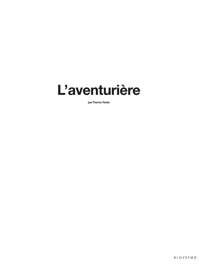 L\'aventurière, August 2014