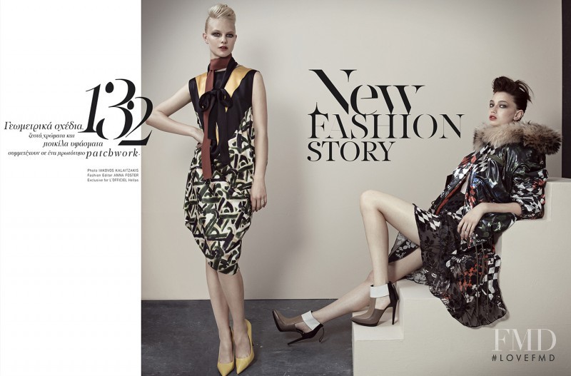 Hannah Holman featured in New Fashion Story, August 2014