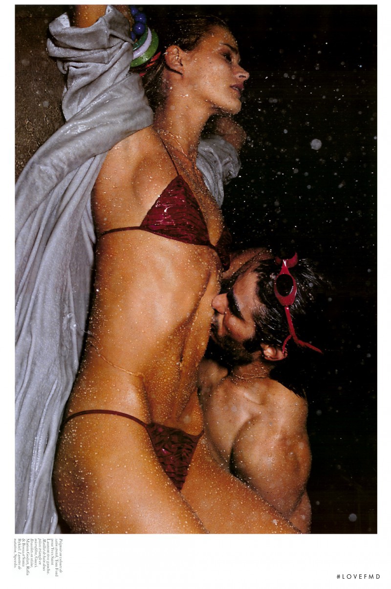 Carmen Kass featured in Eau Trouble, June 2004