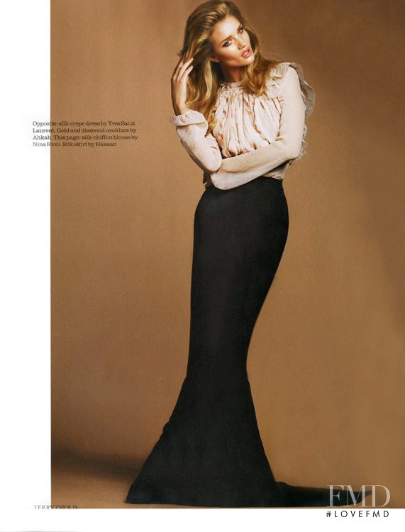 Rosie Huntington-Whiteley featured in Steel Magnolia, July 2011