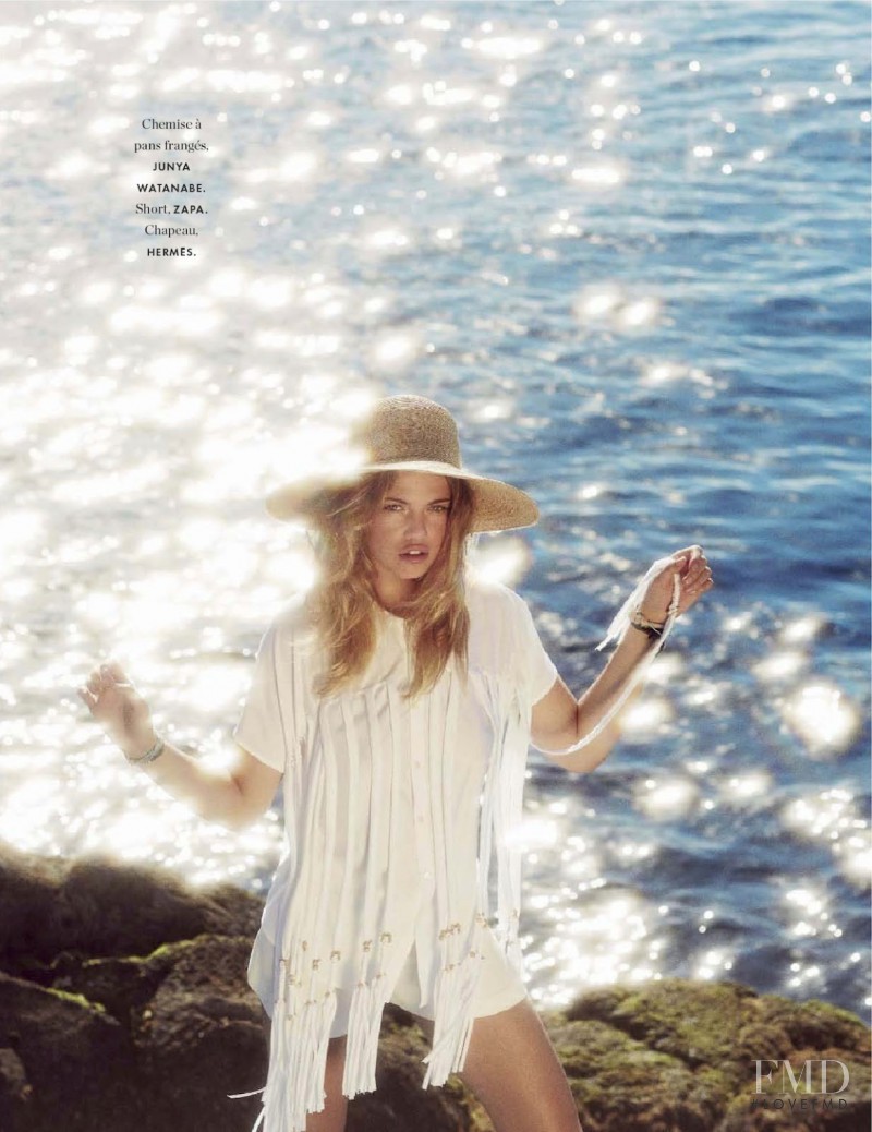 Hailey Clauson featured in La Chemise Du Soleil, July 2014